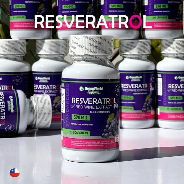 Resveratrol 100% Puro – Potente Antioxidante para Salud Cardiovascular y Cerebral